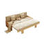 Canapé modulaire beige en coton et lin-1537849519
