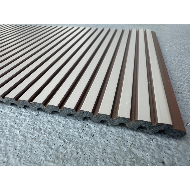Murs de lattes de bois en polystyrène collé de 0,25 po minuscules 78,8 pieds carrés, H 12 po x l 112 po x P 0,25 po