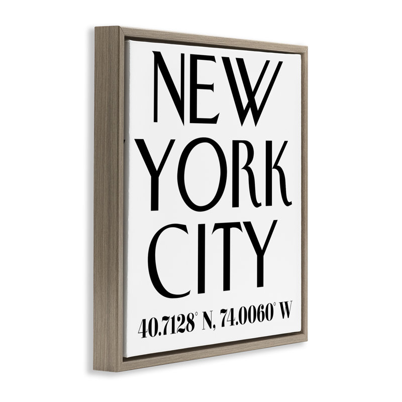 Cadre flottant Urban NYC, par Annabelle Hall, H 25 po x l 25 po, Cadre flottant orme Montalcino