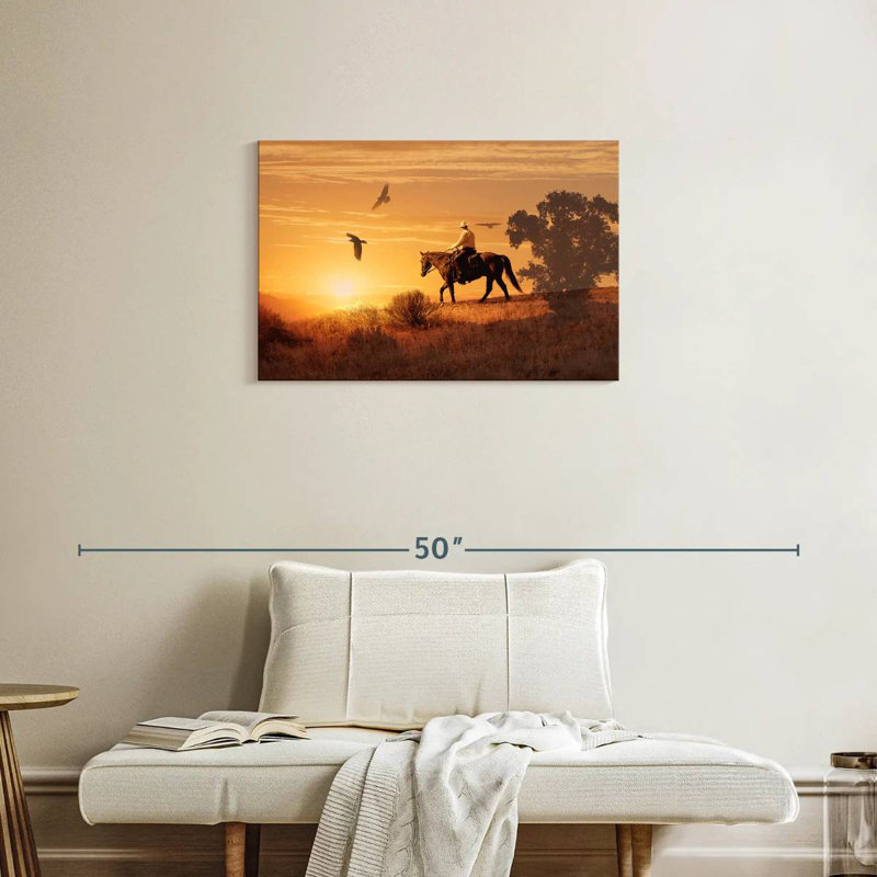 Cowboy solitaire Lelar, H 20 po x l 30 po