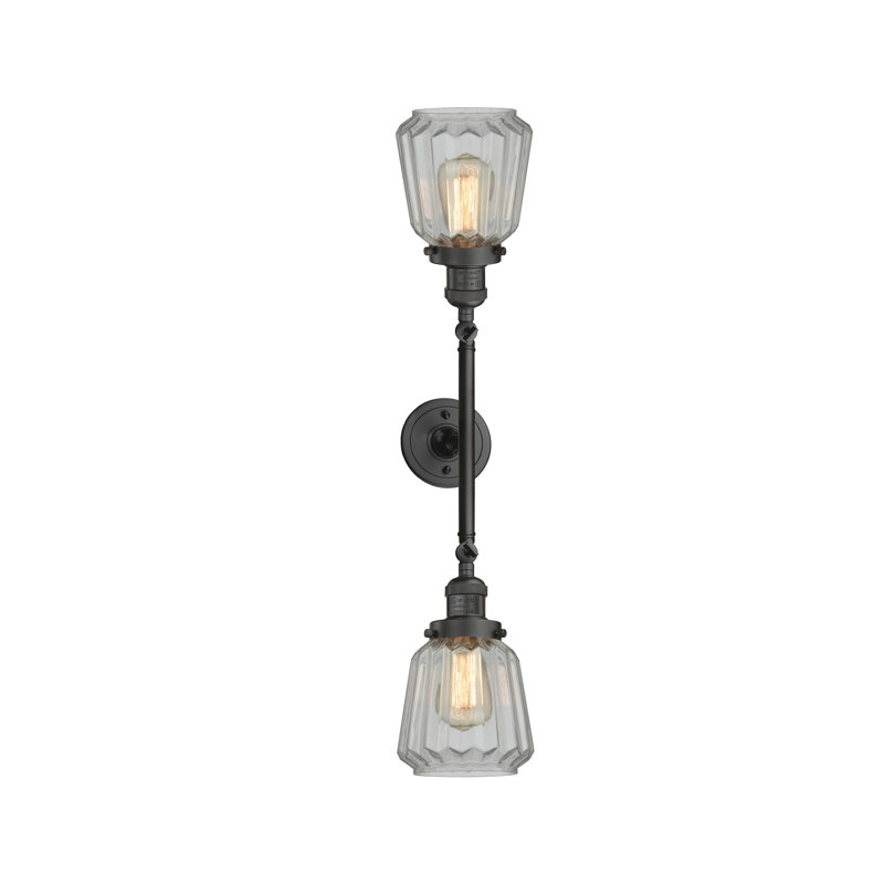 Vinson 2 - Light Dimmable Vanity Light, Oil Rubbed Bronze, Clear