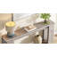 Console de style campagnard extra long de 70,9 po, canapé-lit étroit en bois derrière le canapé, table d'appoint avec rangement pour le salon, le couloir et le vestibule