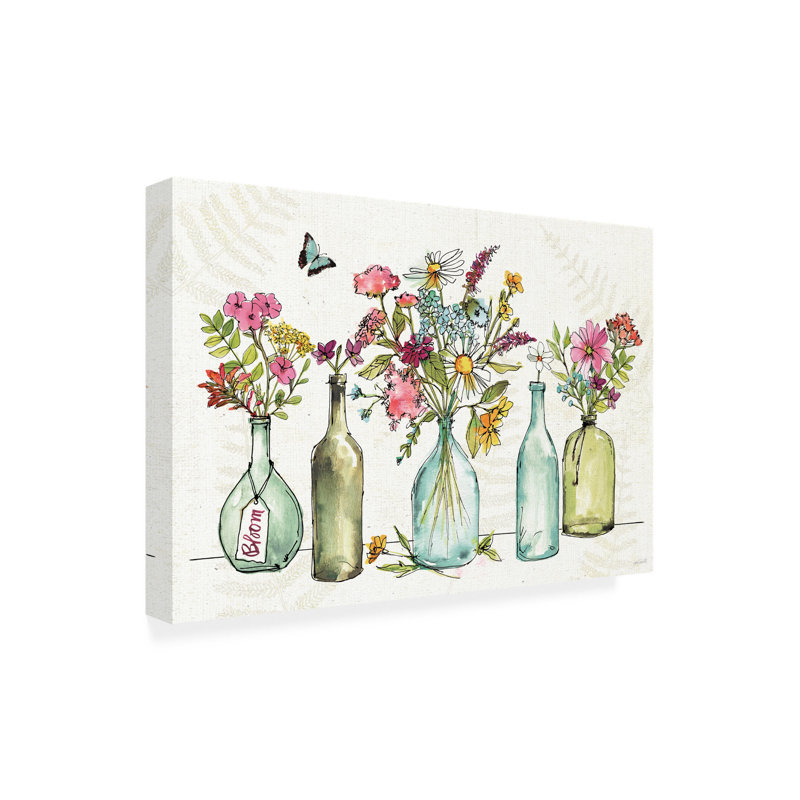 Toile d'extérieur Atalie Anne Tavoletti «Simply Petals I», H 30 po x l 47 po x P 1,5 po