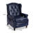 Vintage Pu Leather Recliner Chair With Heated Massage & Wingback Design-129215569