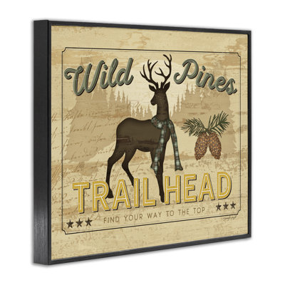 «Wild Pines Rustic Trail», estampe numérique, design par Jennifer Pugh