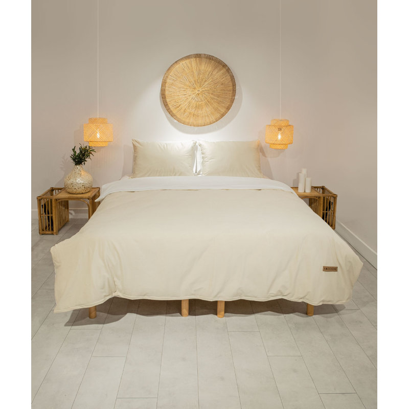 Ensemble de housse de couette, Crème