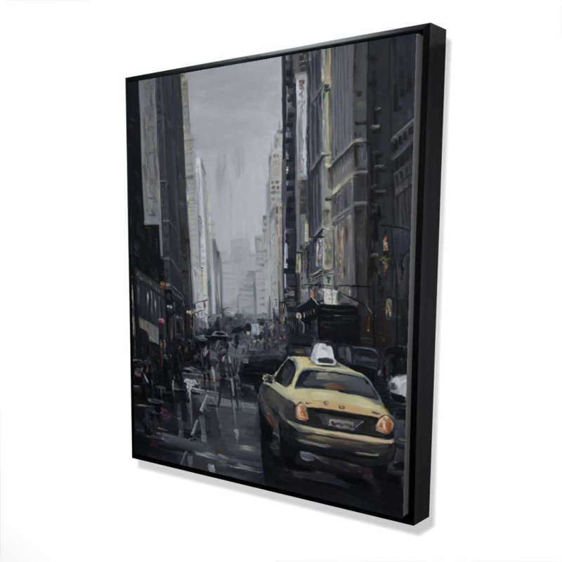 New York dans le noir - Toile encadrée pour la décoration intérieure, H 61,25 po x l 49,25 po