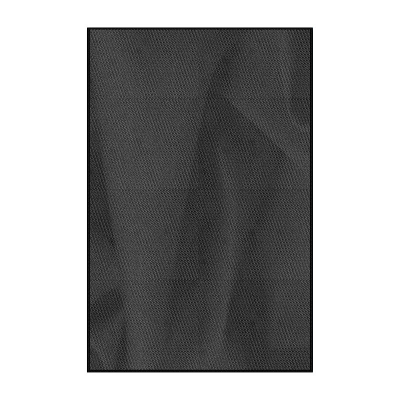 Tapis de zone noire à motifs, Rectangle 5 pi x 8 pi