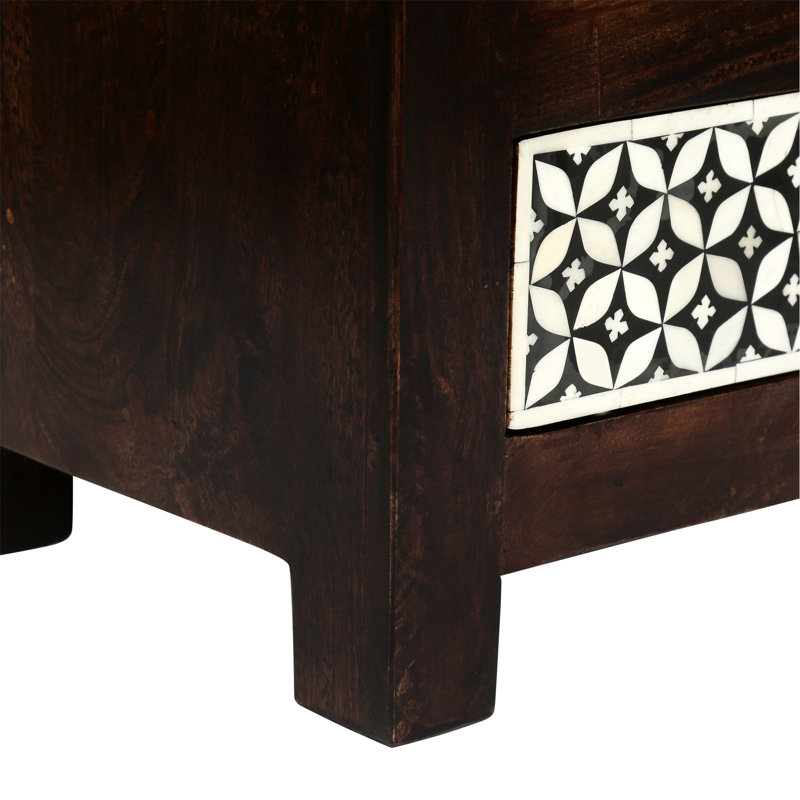 Table de chevet 3 tiroirs en bois