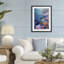 «Under The Sea Exotic Fish», reproduction sous verre encadrée, design par LSR Design Studio-904413124-904413125