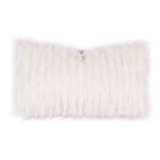 Geode Luxe Abstract Faux Fur Reversible Throw Pillow
