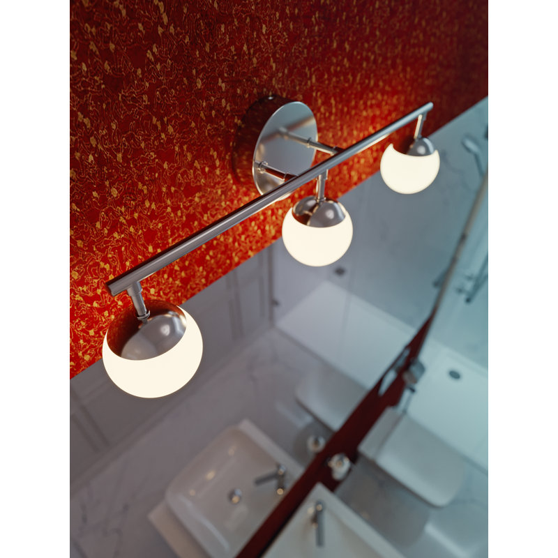 Catalina 3 - Light Dimmable LED Vanity Light, Satin Nickel