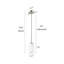 Luminaire suspendu 1 lumière avec abat-jour cylindrique en verre givré-1922306421