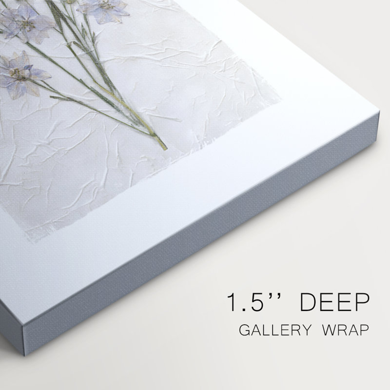 Découpage floral II - Cavas enveloppés de galerie, H 27 po x l 18 po