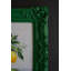  Peinture murale encadrée en bois, décoration murale citrons verts foncés pour finition verte