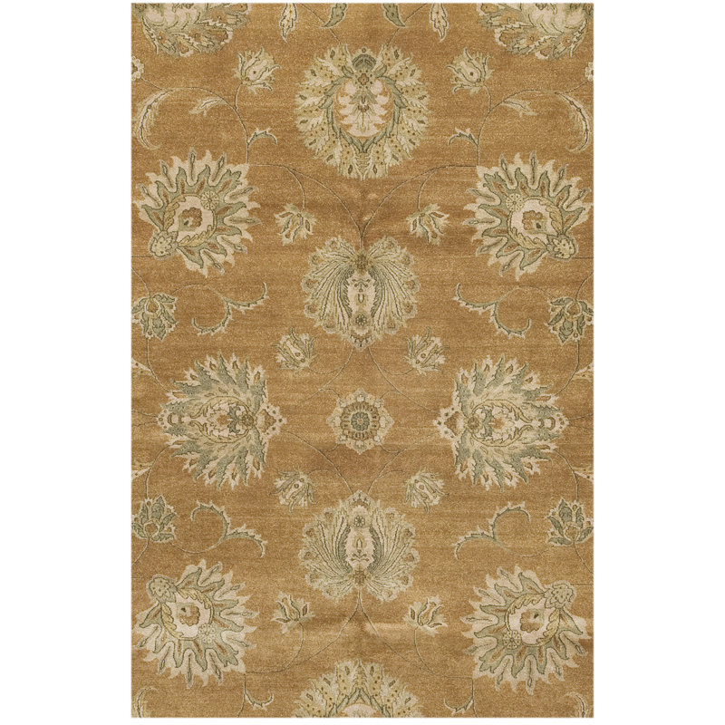 Wool Oriental Area Rug, Rectangle 6' x 9'