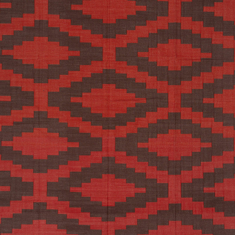 Geometric Cotton Rug, Rectangle 8'10" x 11'10"
