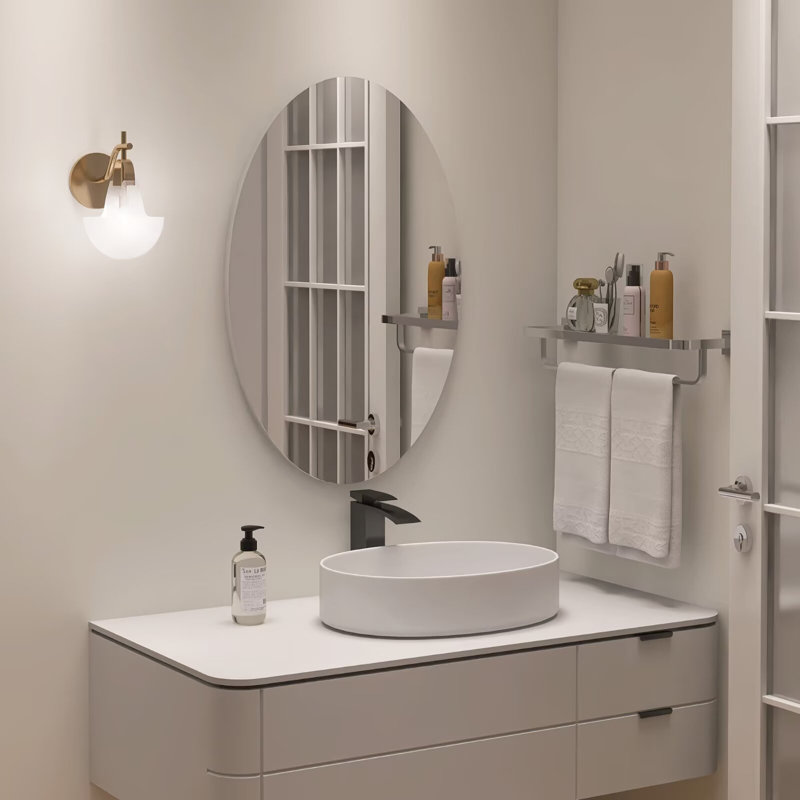 Miroir d'appoint sans cadre Aayanna, 1