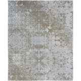 Shonna Cotton Abstract Area Rug in Gray
