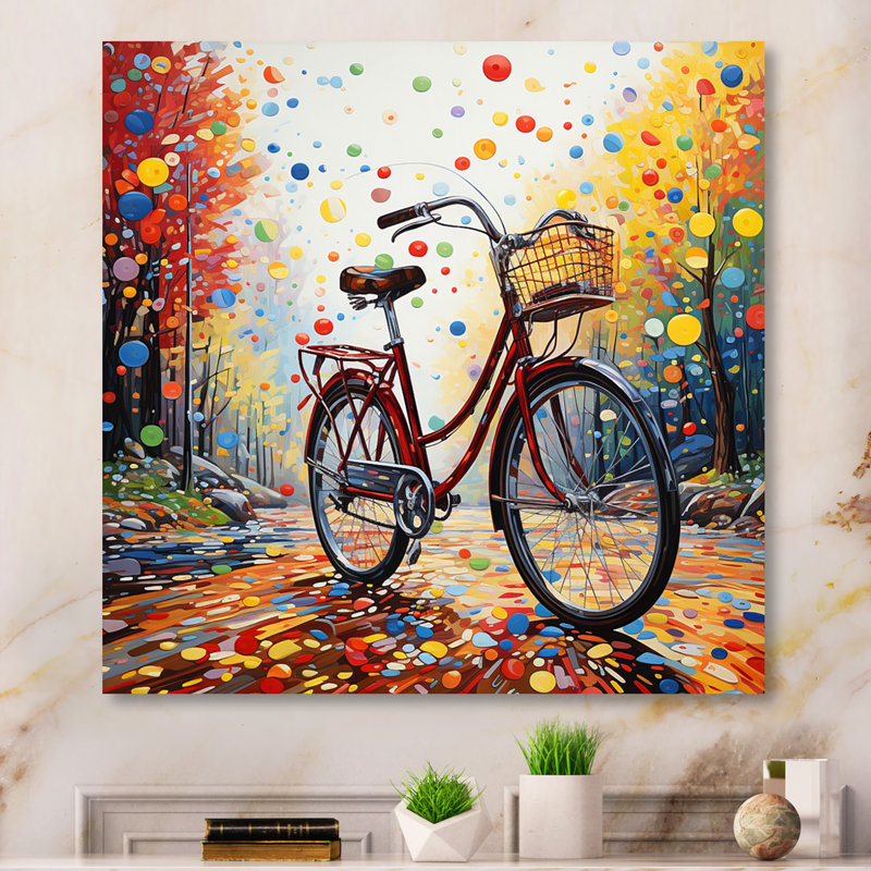 Bicycle Pedals Of Time II - Transportation Canvas Art Print, H 16 po x l 16 po x P 1 po, Toile tendue