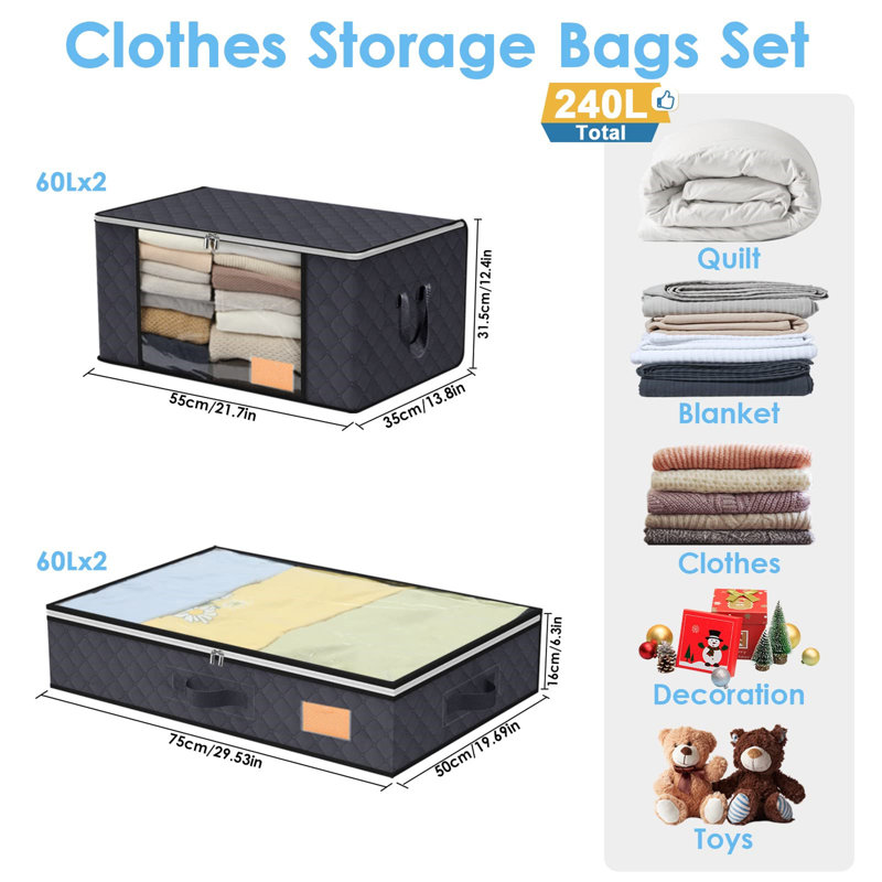Brayden Studio Fabric Decorative Bin