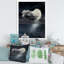 Pleine lune dans le ciel nocturne nuageux VI - photographie sur toile-59282835-59282836