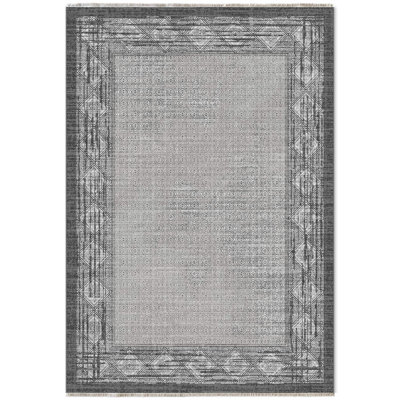 Tapis rectangulaire Nayaab avec envers antidérapant