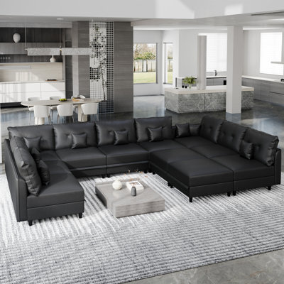 Edorta Upholstered U-Shaped Sectional