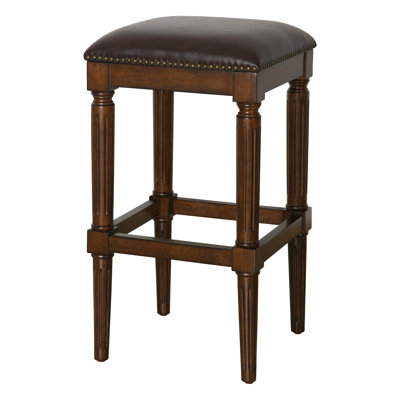 Bertia Square Wood Counter and Bar Stool