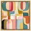 Oliver Gal Playful Palm Springs II Abstract - High-Gloss Gel Framed Canvas Art-1362095195-1362095189