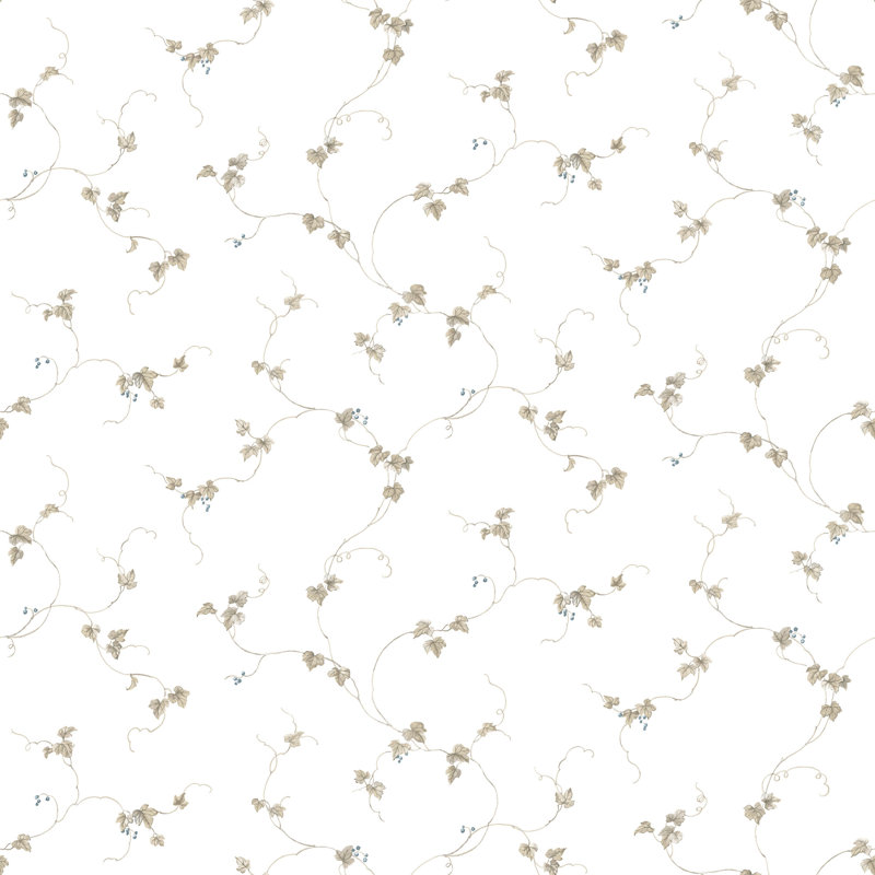 Headland Matte Paste the Wall Wallpaper Roll, Beige/Blue
