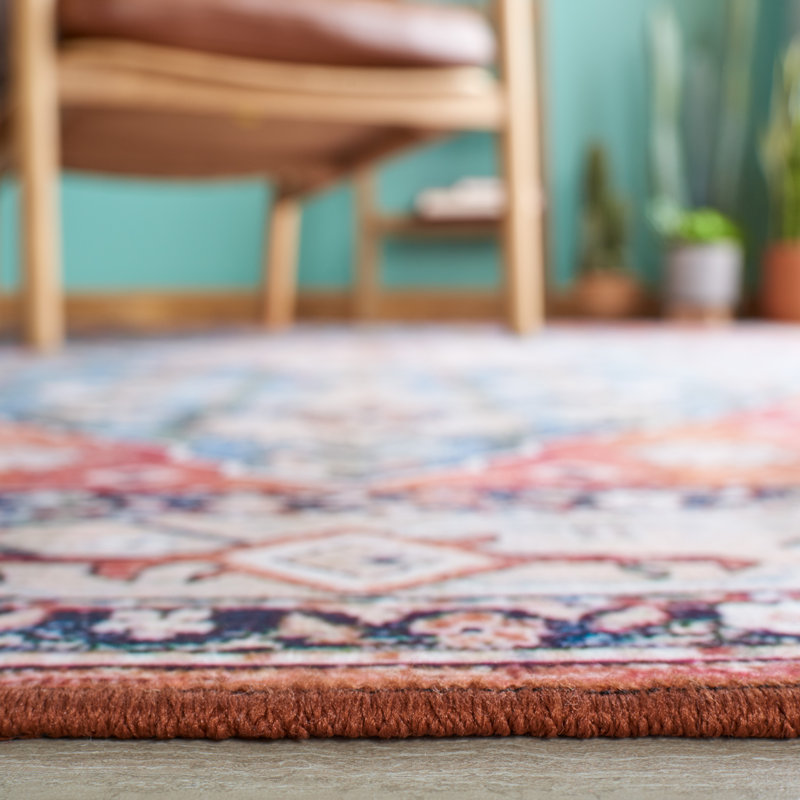 Sonia Oriental Beige/Blue Area Rug, Square 6'