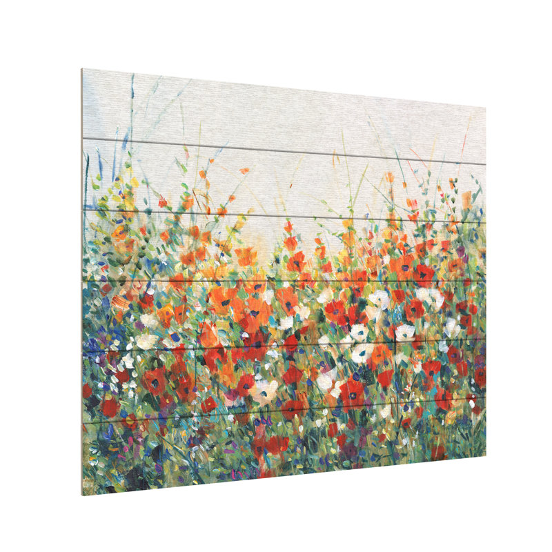 Garden in Bloom I Colorful Floral Canvas Art