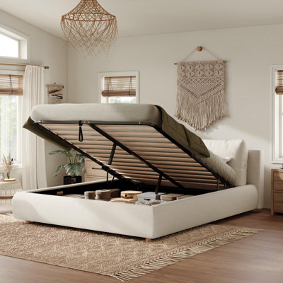 Upholstered Ottoman Storage Bed