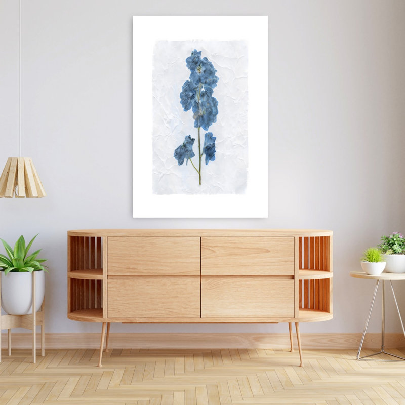 Art mural rétro Decoupage Floral III, H 48 po x l 32 po