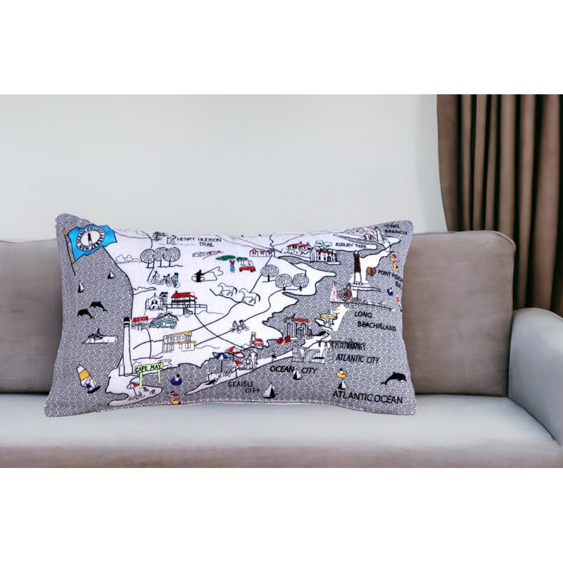Coussin South Jersey Shore, Blanc