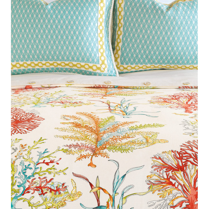 Maldive Coastal Cotton Duvet Cover, Twin Duvet Cover