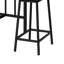 Ensemble de salle à manger 3 pièces à hauteur de comptoir Simi, 1 table, 2 tabourets-101191011