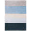 Tapis rayé bleu / gris Aslin-1305806097