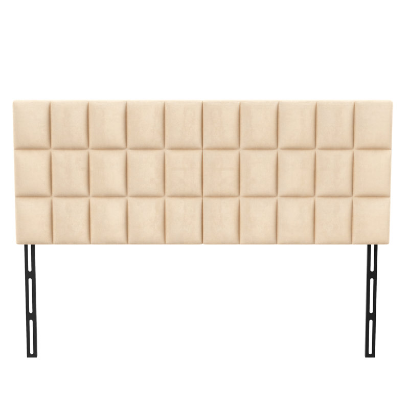 Upholstered Headboard, King, Apricot