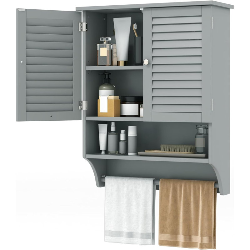 Rangement pour salle de bain Bajo, Gris