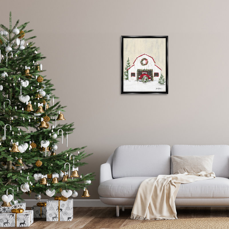 «Seasonal Garlands Barn», art mural sur toile par Cindy Jacobs