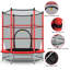 Gymax Hexagon Backyard Trampoline with Safety Enclosure-51012296