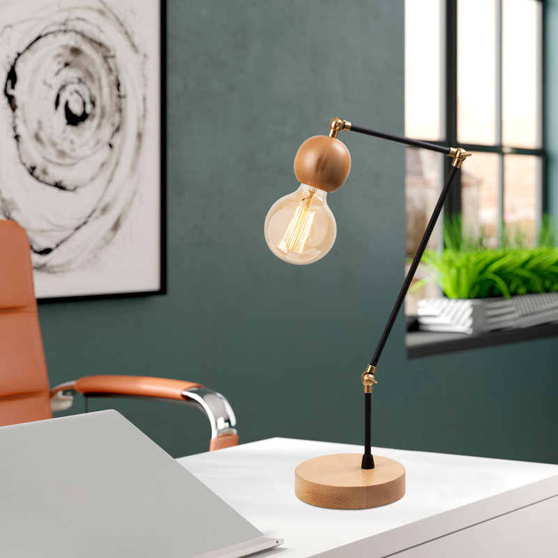 Lampe de bureau 20,47 po brun / noir Henriksen