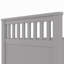 Structure de lit plateforme simple avec bibliothèques et tablettes de rangement, quatre tiroirs, gris-1269419048