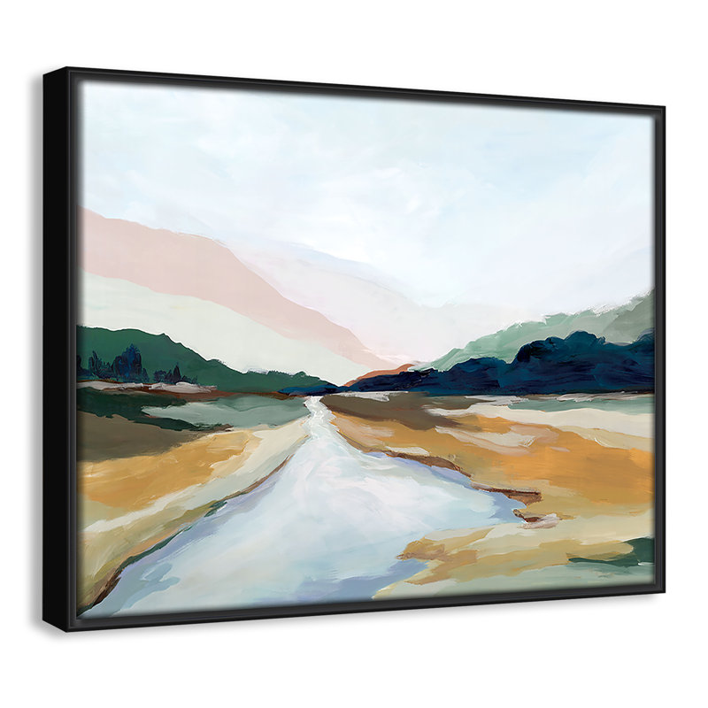 «Hope Creek Print» par Isabelle Z, H 12,5 po x l 15,5 po, Noir