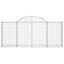 Avaiah Silver Metal Fence Panels Included-814130505