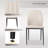 55.1'' Rectangular Dining Table Set, Modern Kitchen Table, Steel Legs (1 Table 4 Chairs)-436812393-436812399