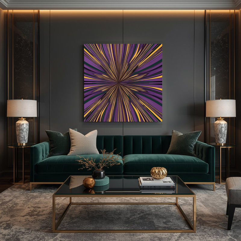 Art mural sur toile Op Art 40, H 12 po x l 12 po