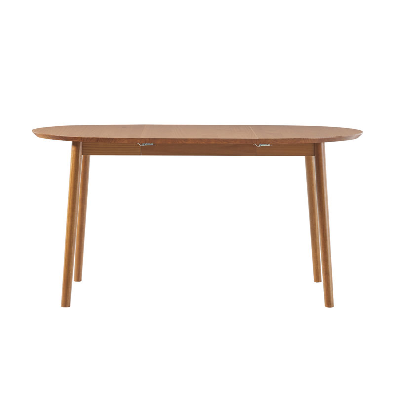 Table de salle à manger extensible Linelle, Caramel